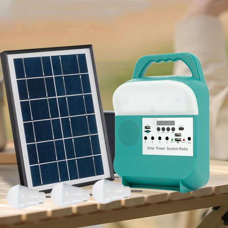 Outdoor Portable Solar Home Light System Kit Mini Power Led Ładowanie Monokrystaliczne