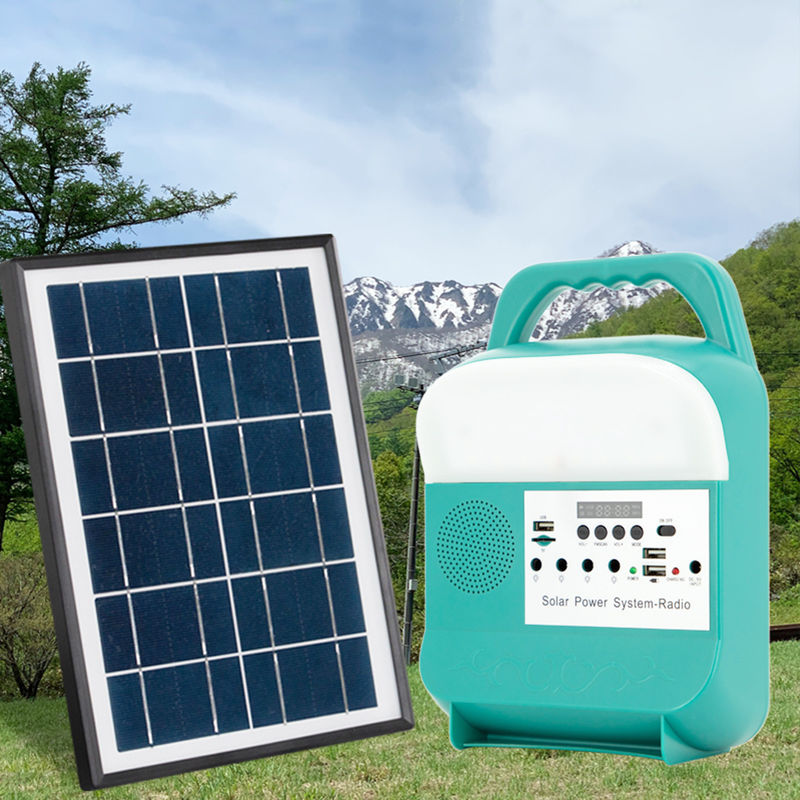 Mini Power Solar Home Lighting System 6000mah do zestawu wewnętrznego Inverter Off Grid