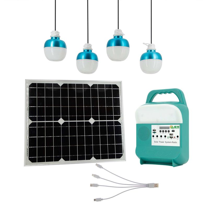Oświetlenie domu Solar Portable Generator Mini Kit Panel Elektrownia słoneczna na kemping