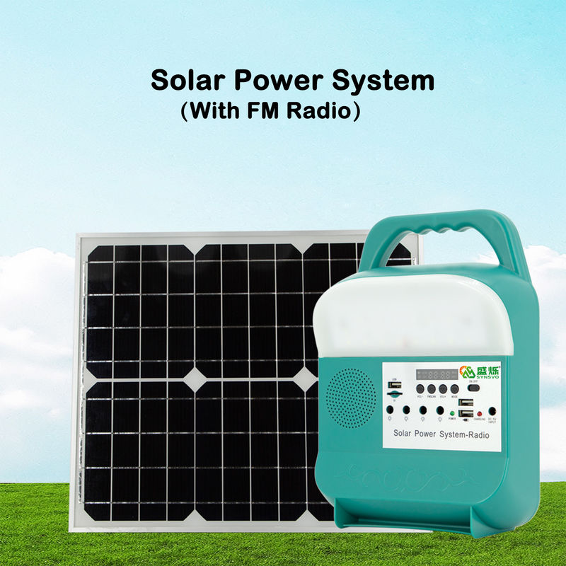 Zewnętrzny przenośny system zasilania paneli słonecznych Generator ładowania USB z żarówkami LED
