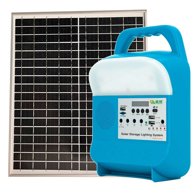 Przenośny Offgrid Solar Home Lighting Power dla energii panelowej Kompletny generator 12V