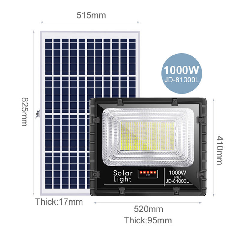 ODM 300W Solar Flood Light Power Lampa zewnętrzna Zdalna Ip65 Wodoodporna 100w 500w Led