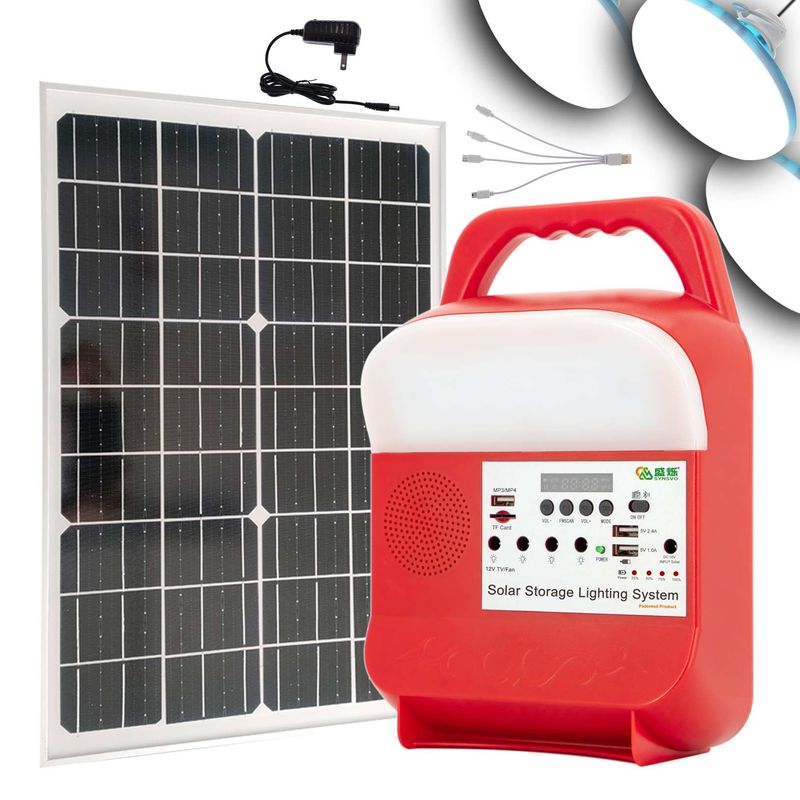 Przenośny system magazynowania energii słonecznej Bateria Mobilne zewnętrzne oświetlenie kempingowe