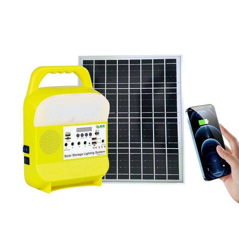 16W System zasilania energią słoneczną Latarka LED Radio FM Outdoor Camping SRE-815B