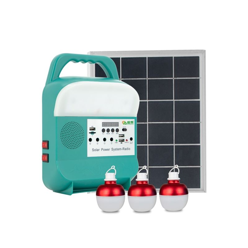 9W Solar Power Lighting Zestaw Żarówek LED Ścienna Przenośna Stacja Ładowarka Telefoniczna SRE-689