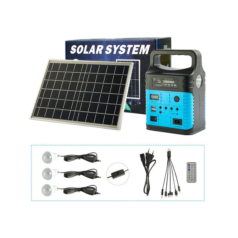 Ładowanie słoneczne 30W Układ słoneczny Domowy system paneli słonecznych Montaż na dachu Systemy energii słonecznej