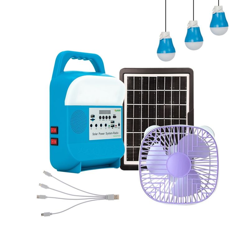 Systemy oświetlenia słonecznego System generatora słonecznego 5W Zestaw do zasilania energią słoneczną z głośnikiem System oświetlenia energią słoneczną