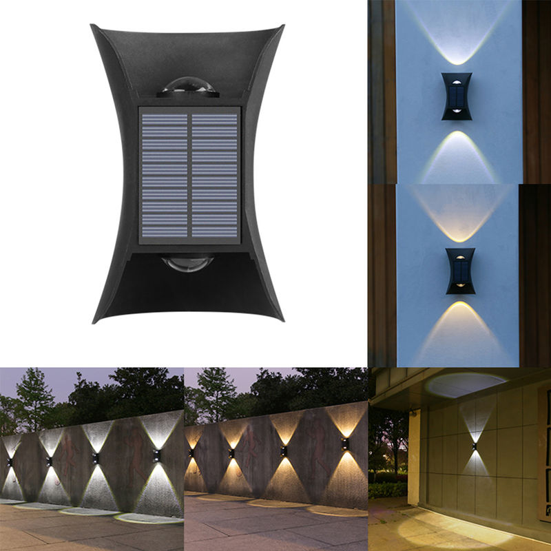5V / 70ma Solar LED Kinkiety Lampa Zewnętrzna oprawa zewnętrzna do wnętrz