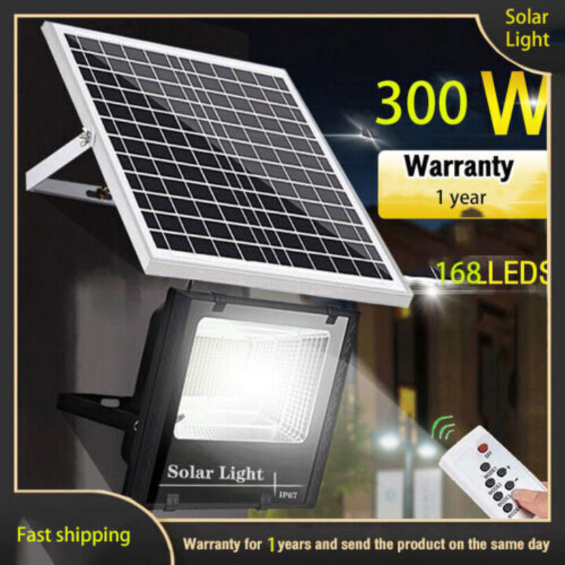300 W Super Power Solar Flood Light Outdoor Street Sport Pilot zdalnego sterowania