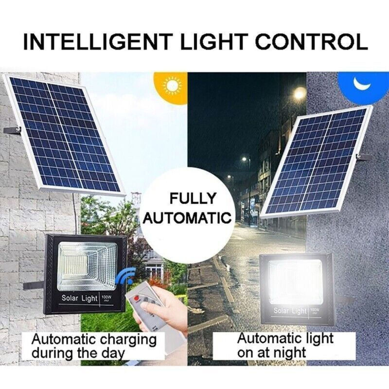 300 W Super Power Solar Flood Light Outdoor Street Sport Pilot zdalnego sterowania