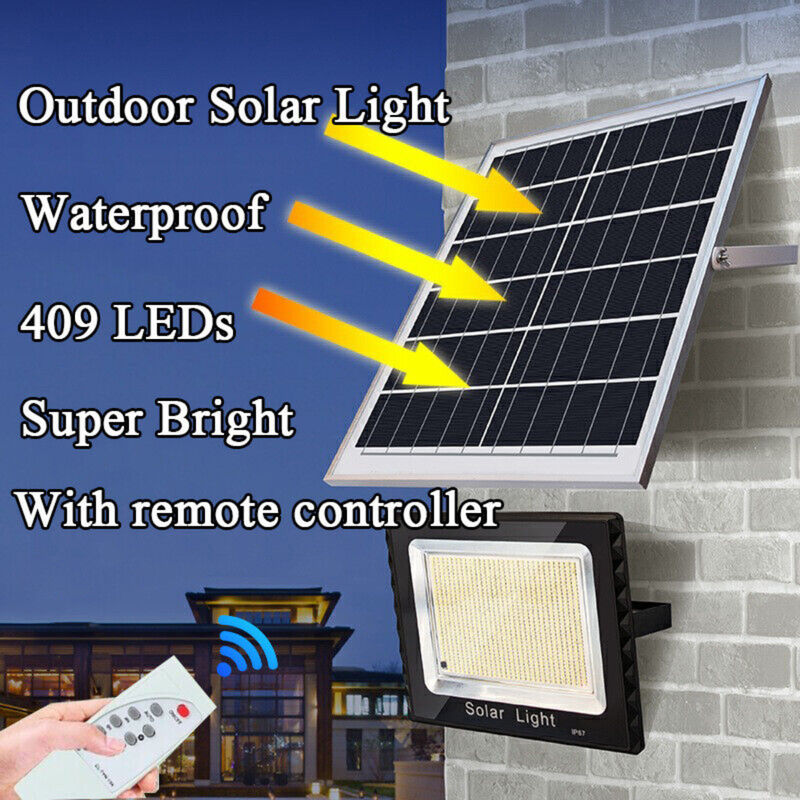 300 W Super Power Solar Flood Light Outdoor Street Sport Pilot zdalnego sterowania