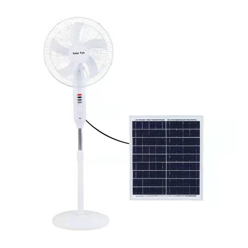 Wielofunkcyjny wentylator zewnętrzny zasilany energią słoneczną 25 W 18650 Bateria litowa 3 biegi wiatrowe z żarówką