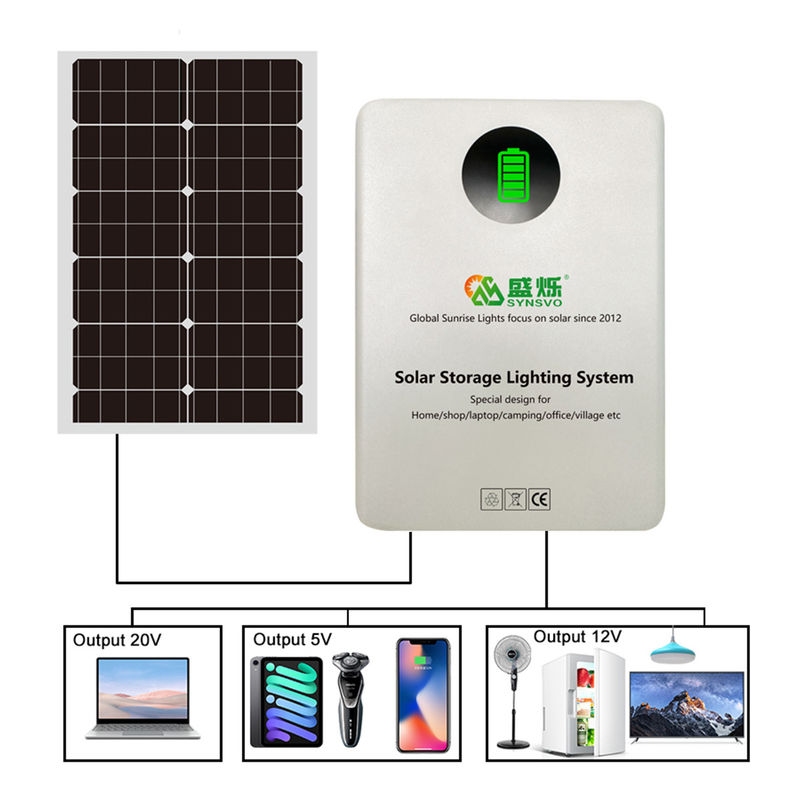 System magazynowania energii fotowoltaicznej o mocy 300 W z generatorem paneli słonecznych o mocy 60 W