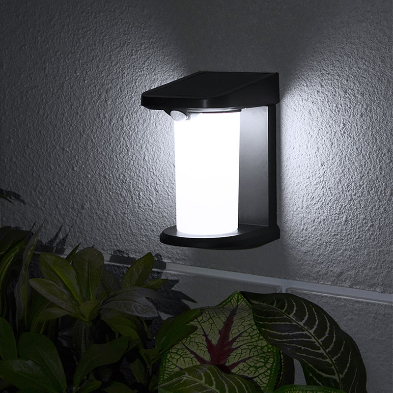 Światło ścienne LED zasilane energią słoneczną Sensor ruchu zewnętrznego 80 CRI 45LM wodoodporny Sensor ruchu Bezpieczeństwo zasilane energią słoneczną