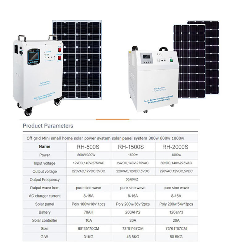 5kw zestaw paneli słonecznych Generator energii 12vdc/24vdc/48vdc napięcie akumulatora