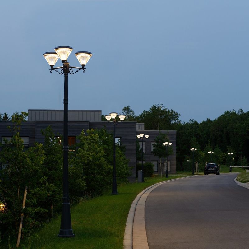 IP65 Outdoor Solar LED Landscape Pathway Light Solar Garden Lights 3 lampy czołowe