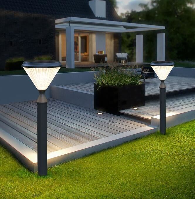 20ah Villa 3W Solar Garden Lights Malowana matowa dekoracja zewnętrzna bramy krajobrazowej
