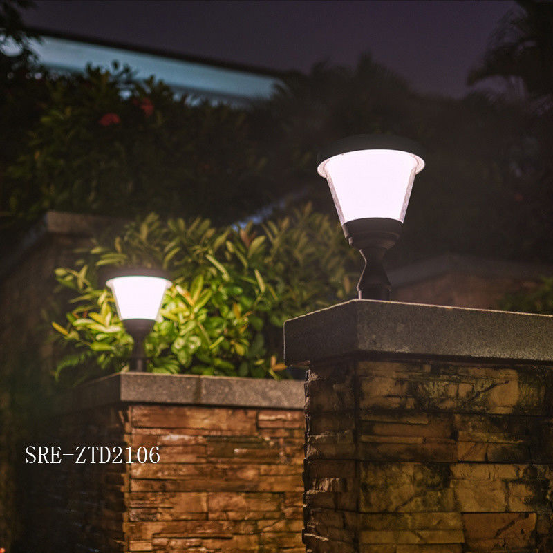 Solar Garden Light Wodoodporny filar światła Dekoracja LED Soalr Pillar Lamp