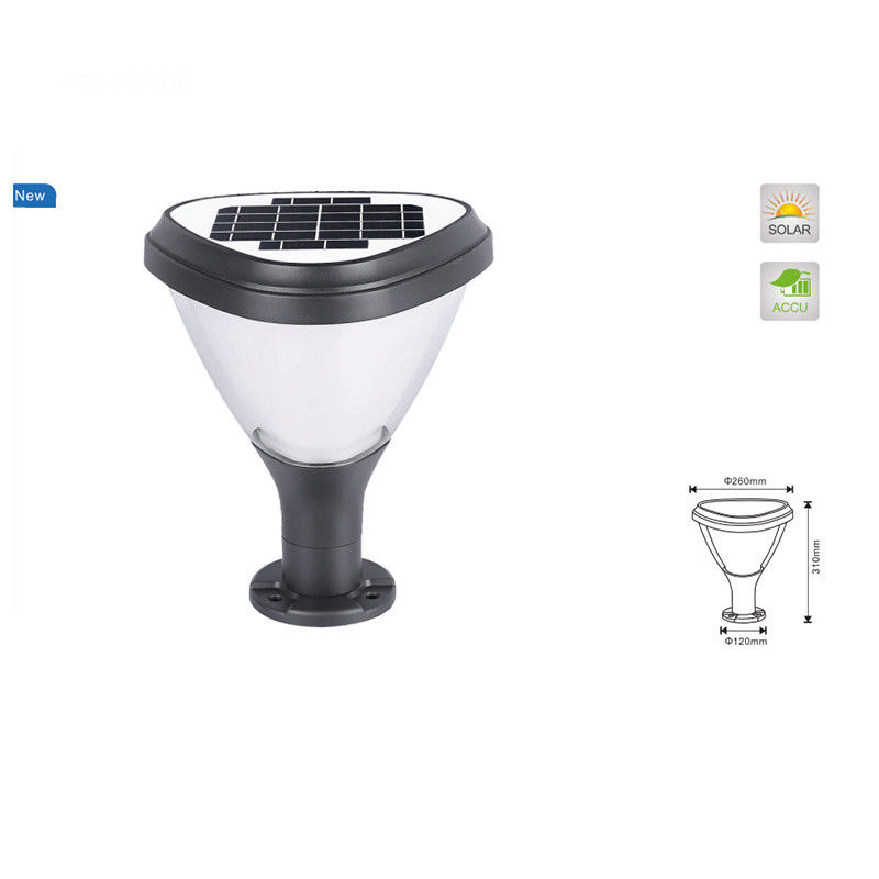 Solar Garden Light Wodoodporny filar światła Dekoracja LED Soalr Pillar Lamp