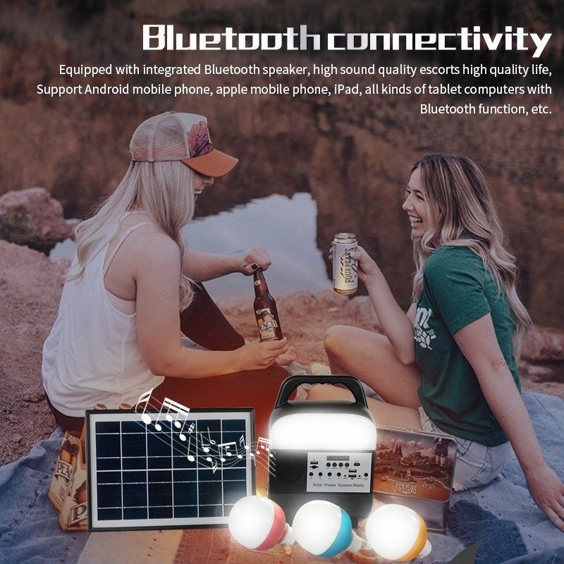 Solar Home Lighting System Zasilanie awaryjne / Zasilanie kempingowe / Oświetlenie słoneczne na odludziu z