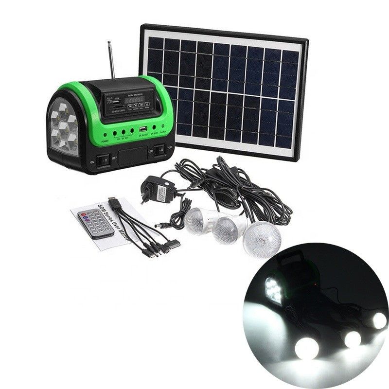 FCC EMC 5W 6V przenośna lampa słoneczna 12 szt. SMD LED samochód łódź zestaw oświetlenia słonecznego