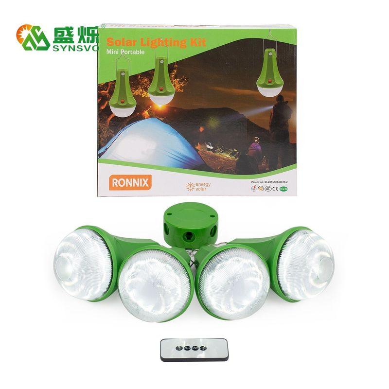 Pilot zdalnego sterowania 435lum Solar Mini Home Lighting System 14 godzin do 48 godzin czasu pracy