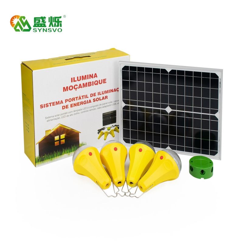 Pilot zdalnego sterowania 435lum Solar Mini Home Lighting System 14 godzin do 48 godzin czasu pracy