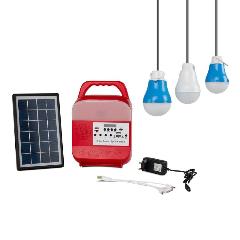 3W 12PCS SMD LED Mały system oświetlenia słonecznego Outdoor Camping Mobile Power Supply