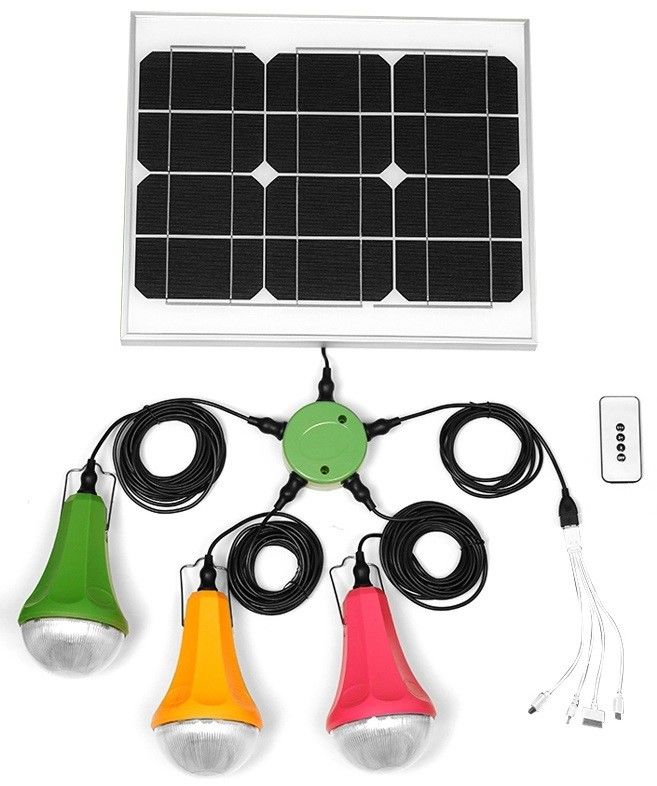 Global Sunrise 6W 6V Panel słoneczny Zestaw oświetlenia LED od 11 godzin do 30 godzin czasu pracy