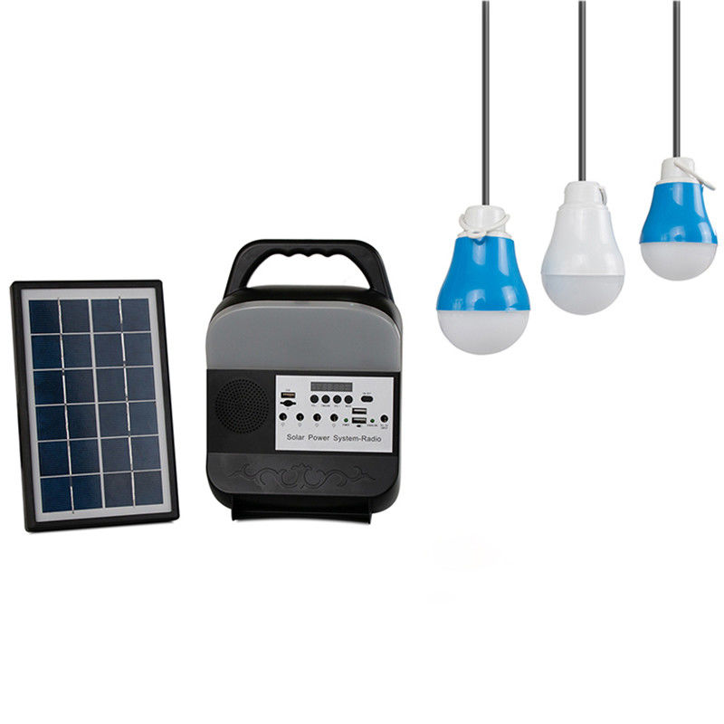 Solar Power Lighting System Ładowarka słoneczna z przenośnym panelem słonecznym z panelem słonecznym Radio