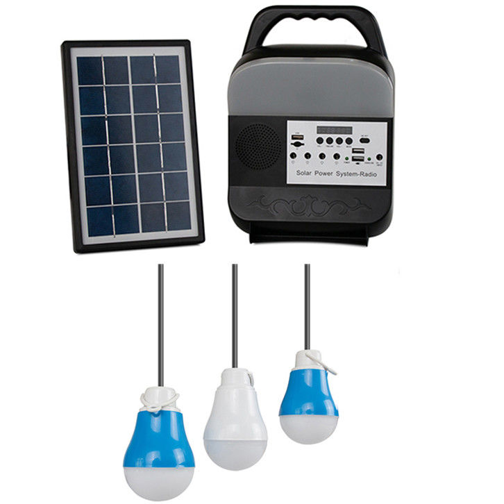 Solar Power Lighting System Ładowarka słoneczna z przenośnym panelem słonecznym z panelem słonecznym Radio