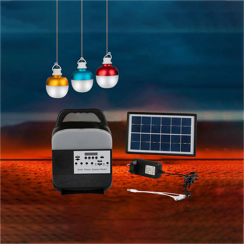 Solar Rechargeable Led Żarówka Lampa awaryjna Panel słoneczny z żarówką Światła słoneczne Zestaw żarówek wewnętrznych