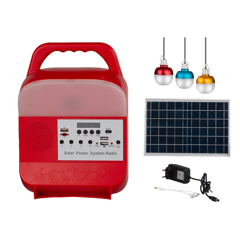 Akumulator 9W LED 3 Żarówki Solar System IP65 Panel słoneczny Światło dla domu