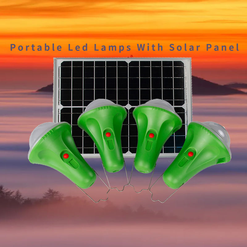 4 * 50 SZTUK LED Solar Energy Kit Solarny system oświetlenia domu z ładowaniem telefonu