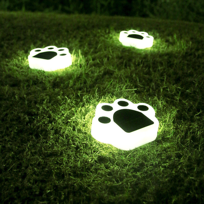 5000K 70lm Solarne oświetlenie dekoracyjne Podłączanie łapy kota Drukuj Solar Lawn Lamp