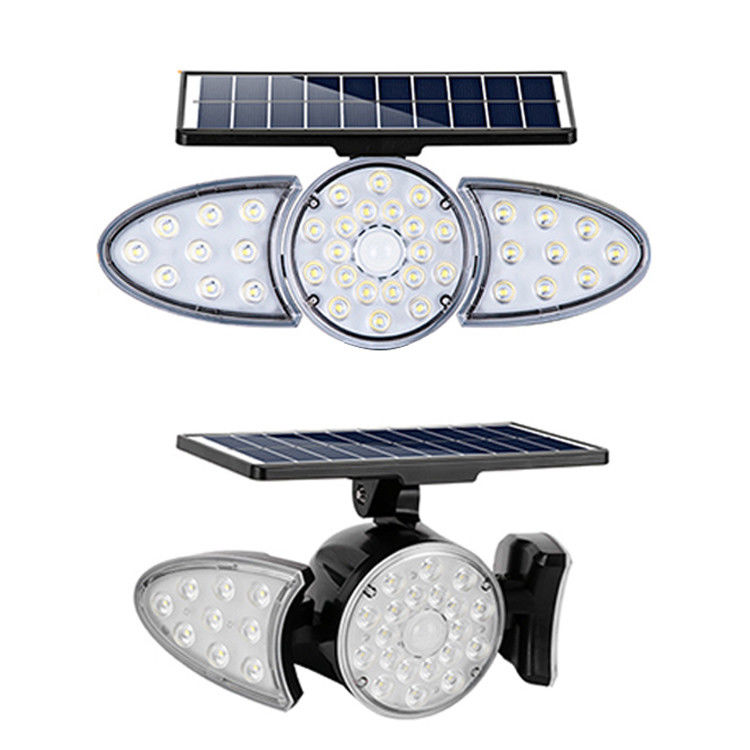 40000H Żywotność 3.7V 2500mAh Solar Wall Light 38PCS LED Wall Motion Sensor Light