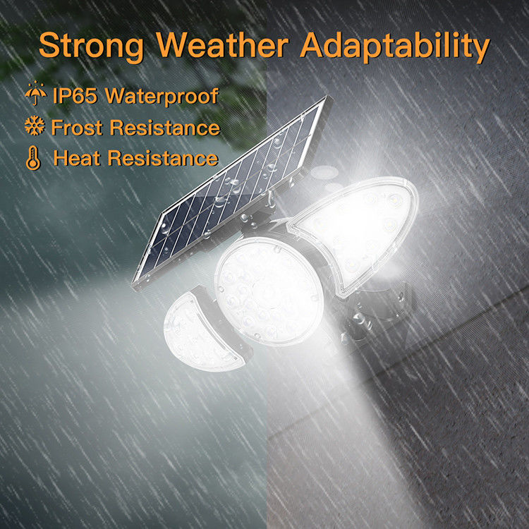 40000H Żywotność 3.7V 2500mAh Solar Wall Light 38PCS LED Wall Motion Sensor Light