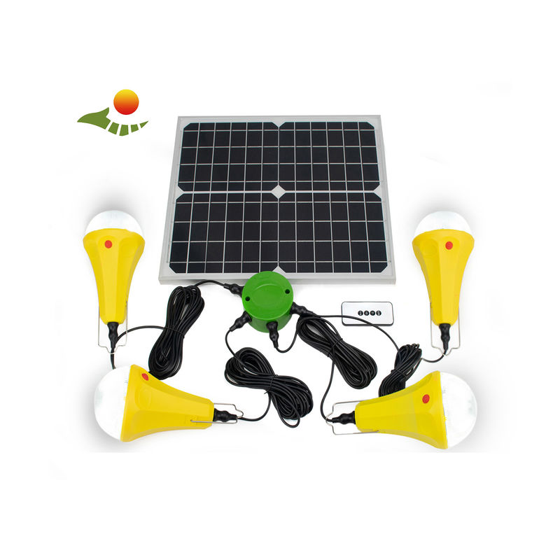 4 tryby 25W 6V Przenośny domowy układ słoneczny Światła LED z energią słoneczną z panelami słonecznymi