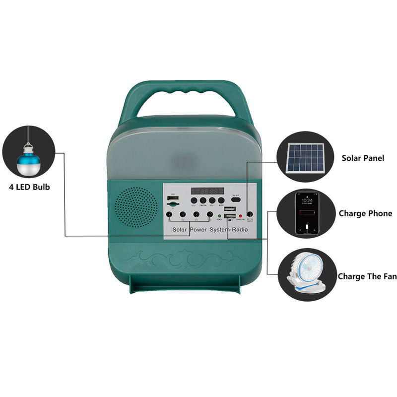 Off Grid Energy Power Bank Zestaw generatora Mały przenośny domowy system żarówek LED na energię słoneczną