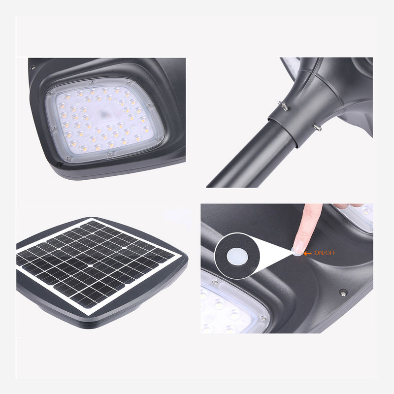 IP65 Wodoodporna koniczyna LED Solar Street Light Czujnik mocy Lampa ogrodowa 3500K DC 6V