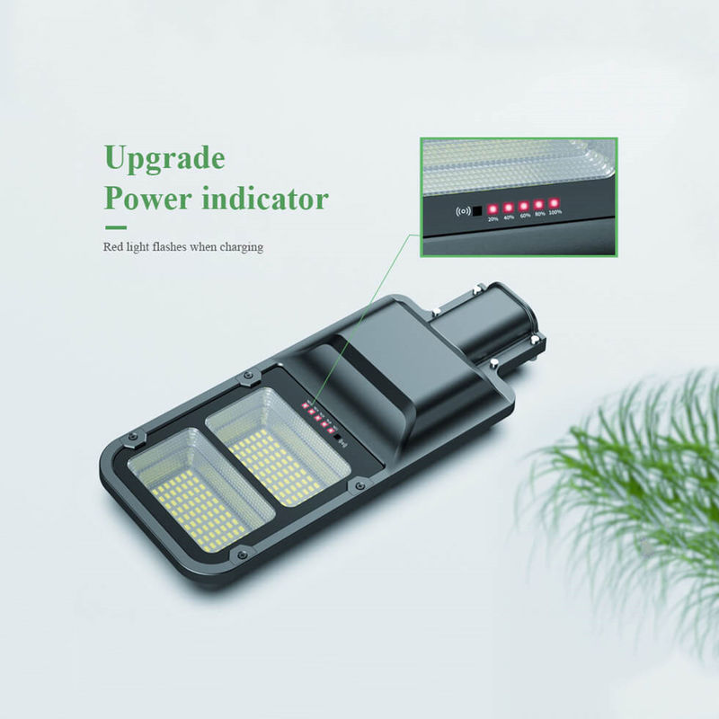 100W zewnętrzna słoneczna lampa uliczna typu C Wodoodporna zasilana dioda LED