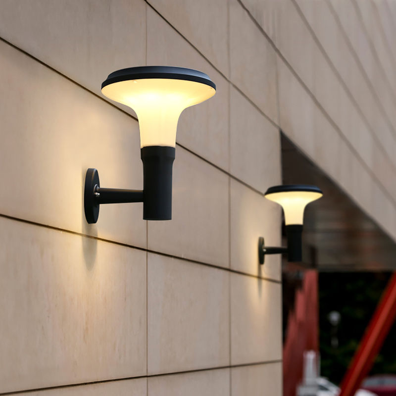 Wodoodporna lampa na ganek Ścienna aluminiowa zewnętrzna lampa ścienna Mała lampa zewnętrzna do drzwi garażowych