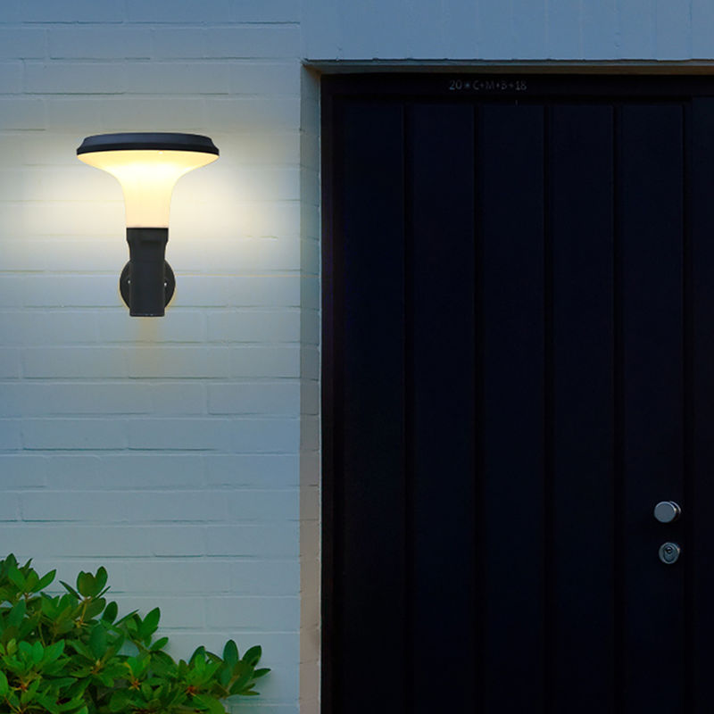 Wodoodporna lampa na ganek Ścienna aluminiowa zewnętrzna lampa ścienna Mała lampa zewnętrzna do drzwi garażowych