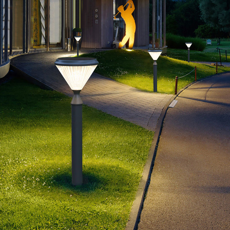 Aluminiowa wodoodporna 3,2 V Solar Wall Garden Light 50000H Dekoracja ścieżki słupowej słupka