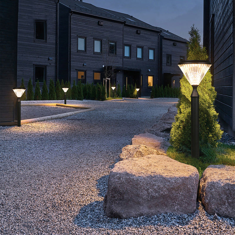Aluminiowa wodoodporna 3,2 V Solar Wall Garden Light 50000H Dekoracja ścieżki słupowej słupka