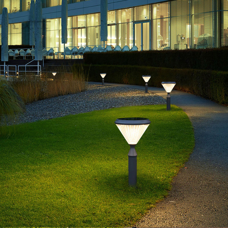 Aluminiowa wodoodporna 3,2 V Solar Wall Garden Light 50000H Dekoracja ścieżki słupowej słupka
