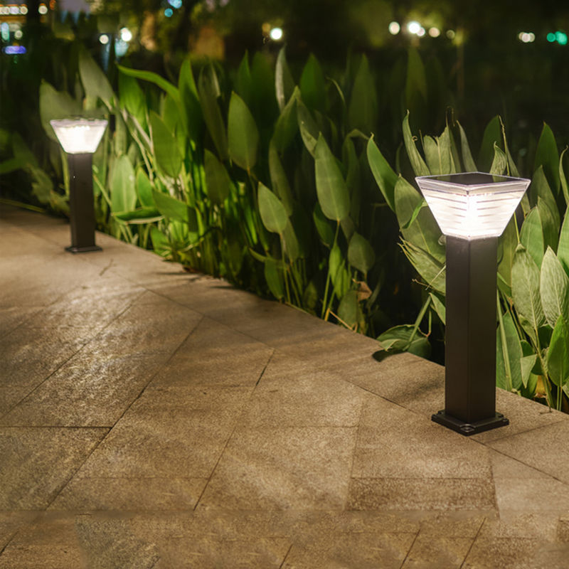 Minimalistyczne 7W LED Solar Garden Light Dekoracja krajobrazu Słupek LED Oświetlenie trawnika