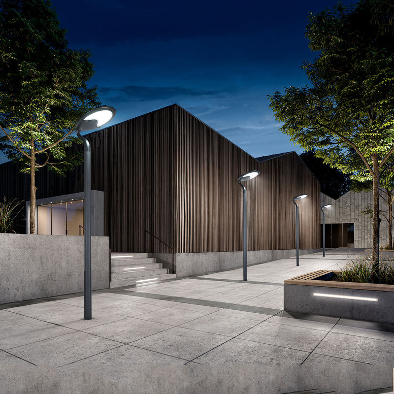 Street Courtyard 25W Solarne oświetlenie ogrodowe LED do użytku domowego Elektrownia słoneczna