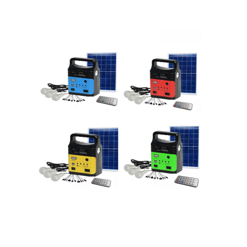 7500mah Przenośny zestaw do zasilania energią słoneczną z wbudowanym radiem FM MP3 Mini Outdoor Camping