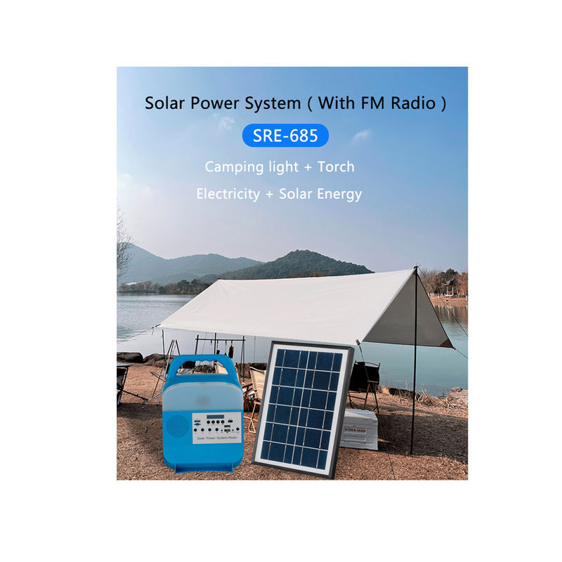 Przenośne domowe zastosowanie Małe słoneczne oświetlenie LED Solar System Energy Home Solar Lighting Kits